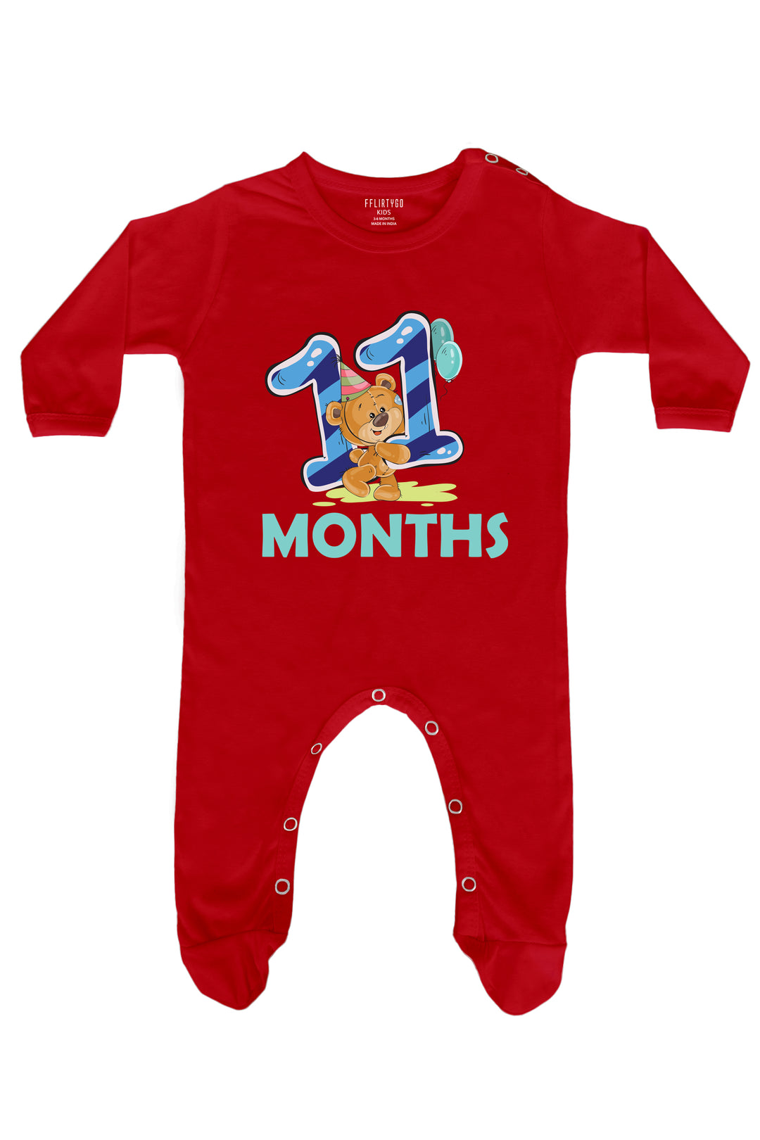 Eleven Months Milestone Baby Romper | Onesies