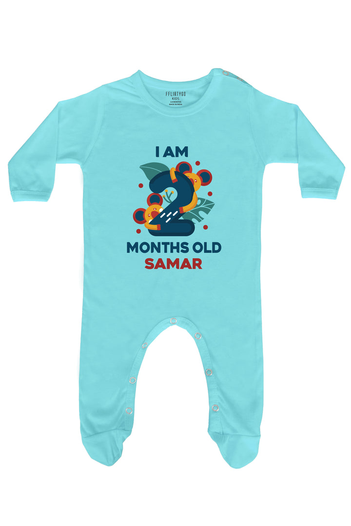 Two Month Birthday Baby Romper | Onesies w/ Custom Name