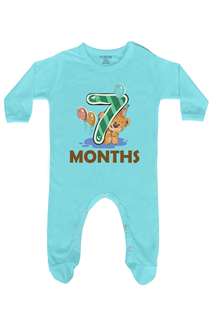 Seven Months Milestone Baby Romper | Onesies