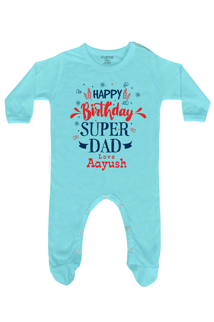 Super Dad Custom Baby Romper | Onesies w/ Custom Name