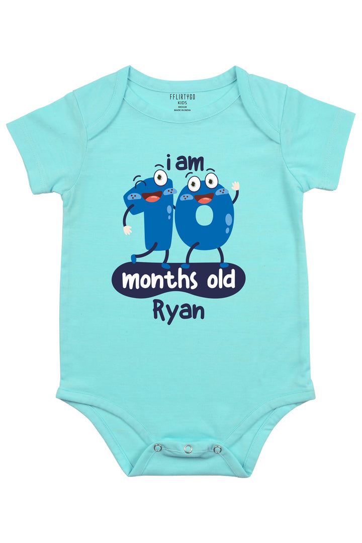 Ten Months Milestone Baby Romper | Onesies w/ Custom Name