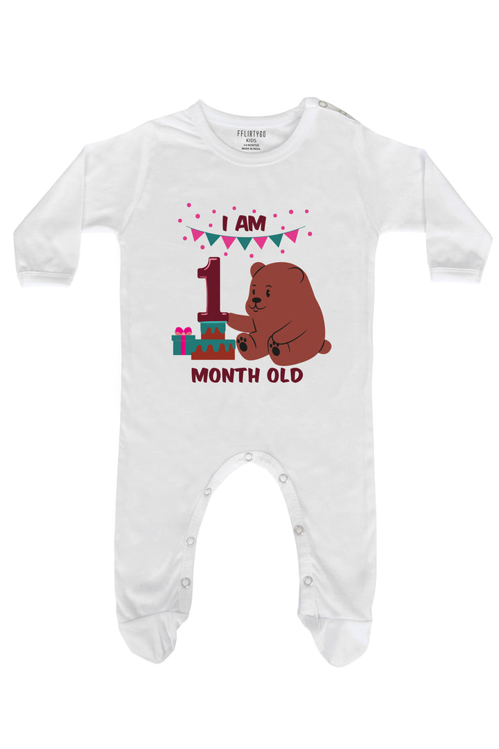 One Month Milestone Baby Romper | Onesies