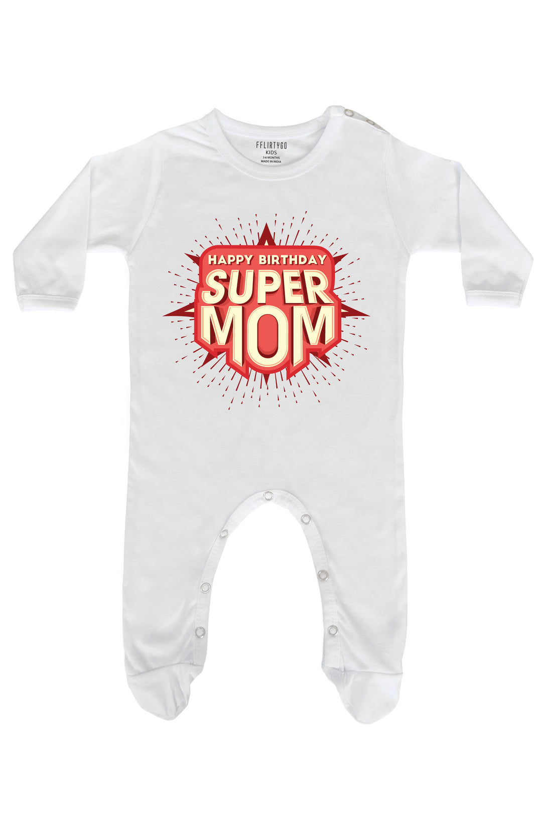 Happy Birthday Super Mom Baby Romper | Onesies