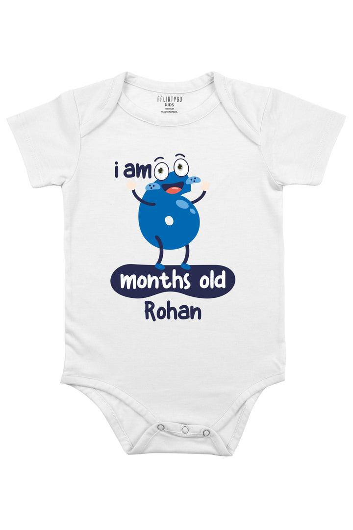 Six Months Milestone Baby Romper | Onesies w/ Custom Name