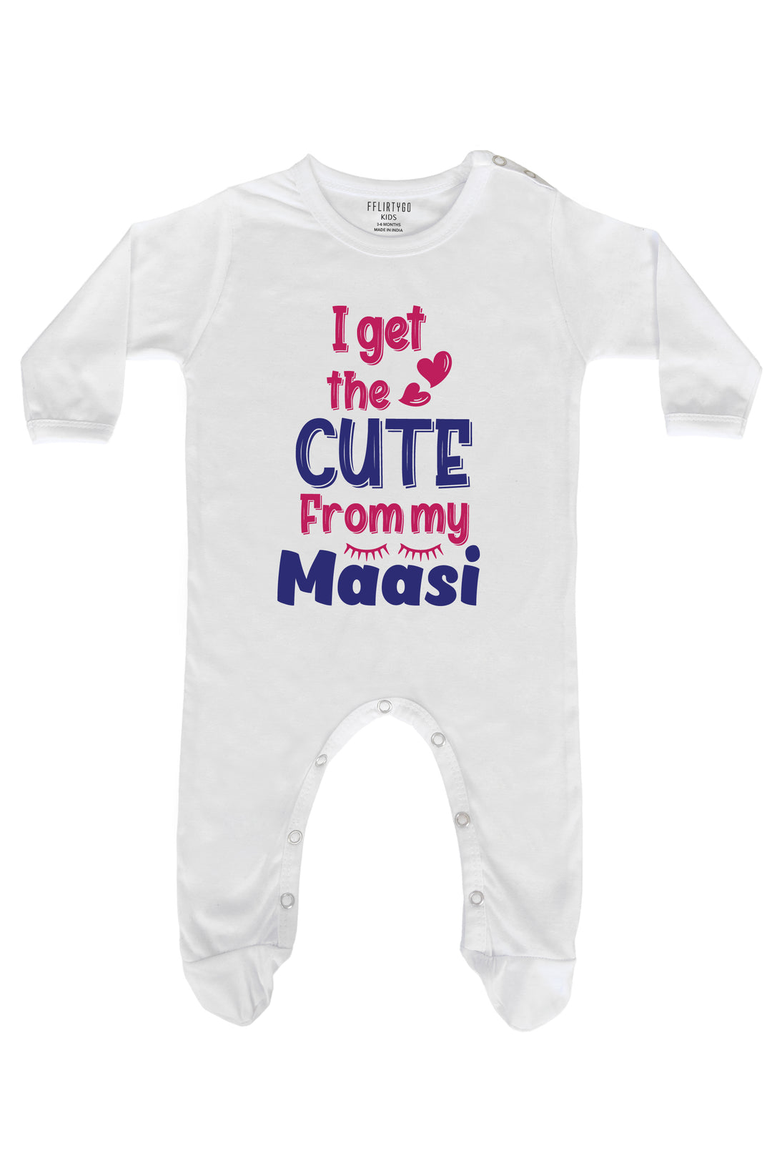 I Get The Cute From My Maasi Baby Romper | Onesies