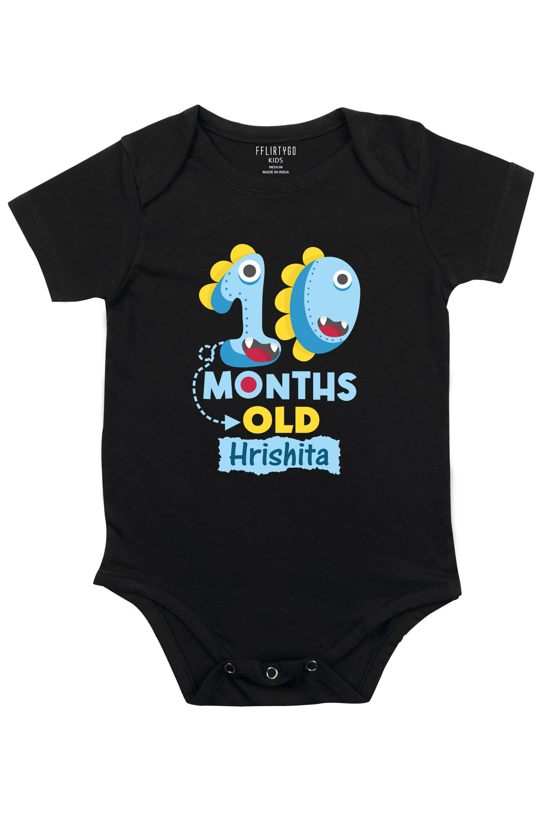 Ten Month Milestone Baby Romper | Onesies w/ Custom Name