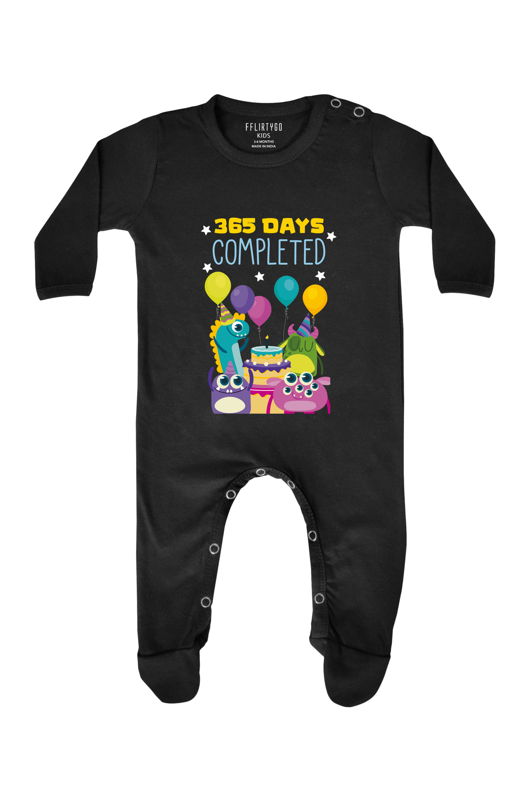 365 Days Completed Baby Romper | Onesies - Party Romper