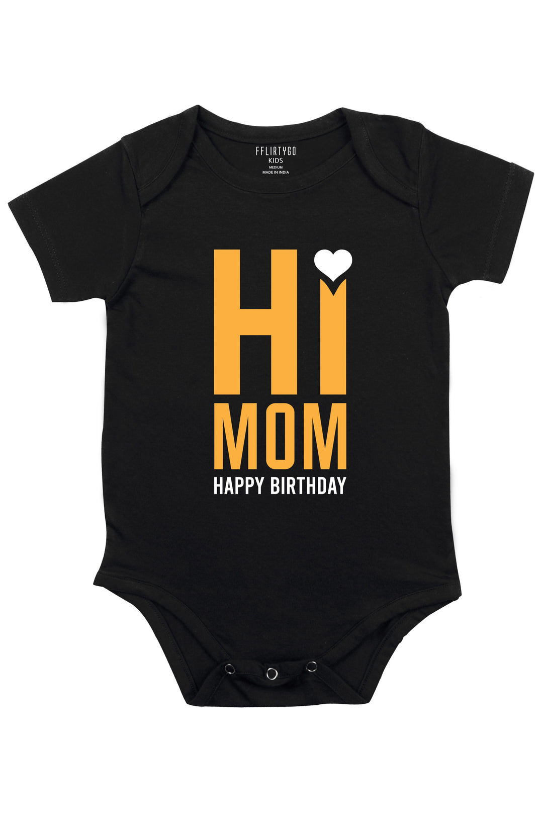 Hi Happy Birthday Mom Baby Romper | Onesies