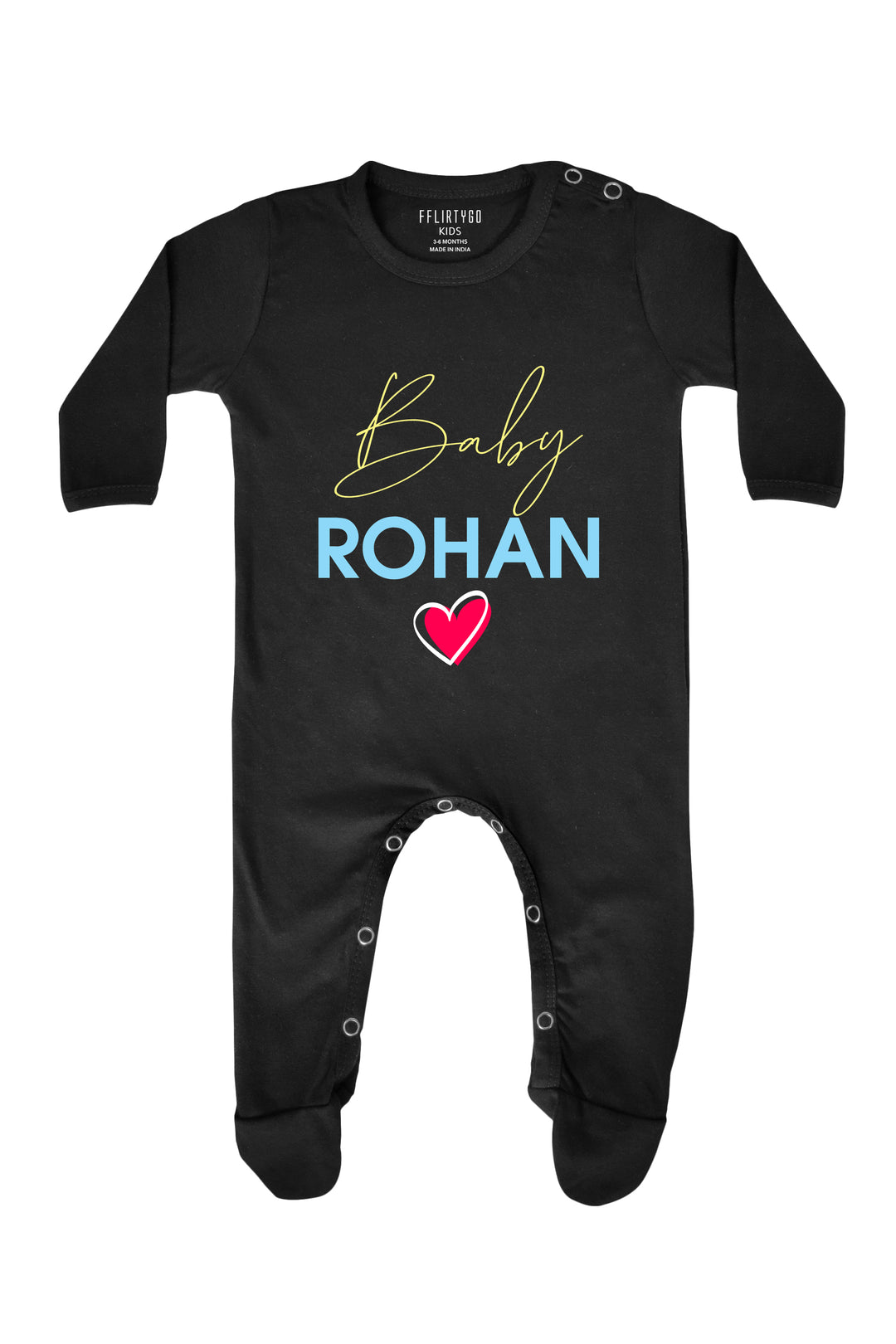 A Baby With Heart Baby Romper | Onesies w/ Custom Name