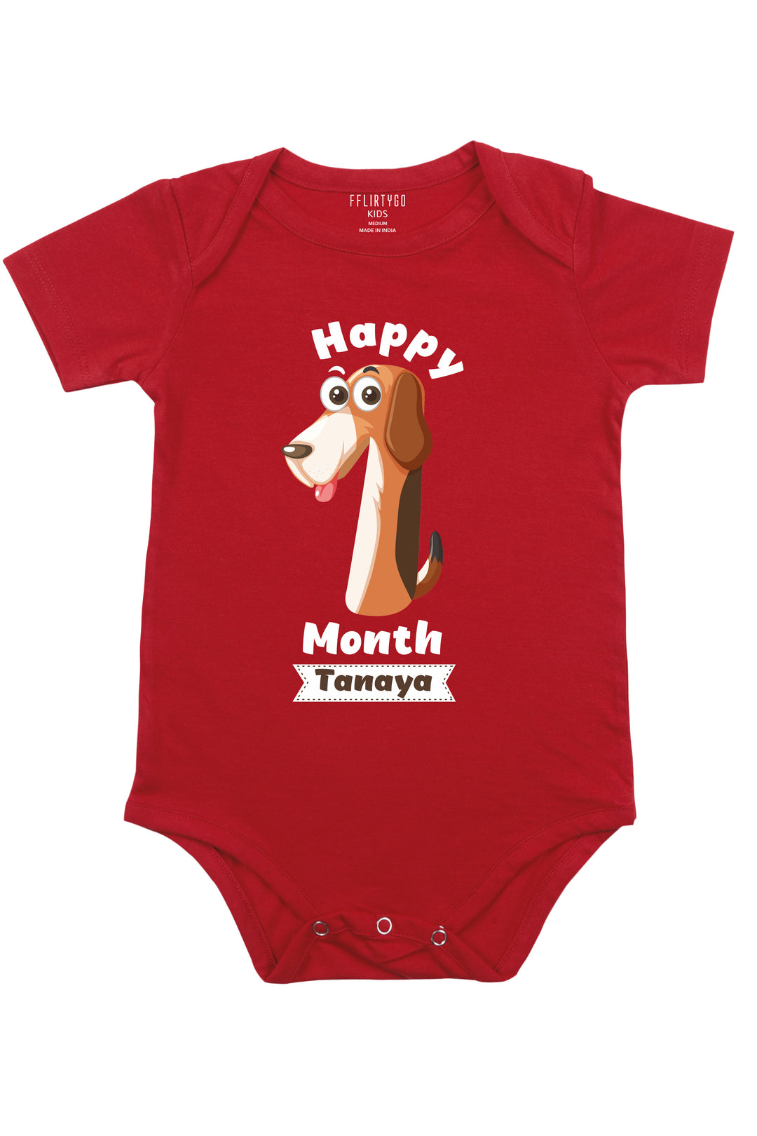 One Month Milestone Baby Romper | Onesies w/ Custom Name