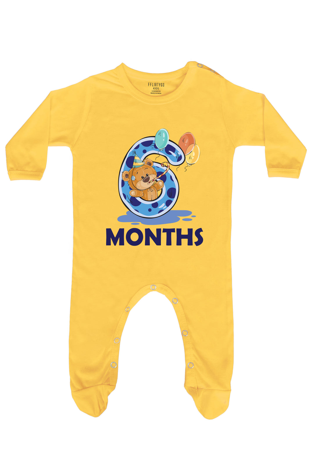 Six Months Milestone Baby Romper | Onesies