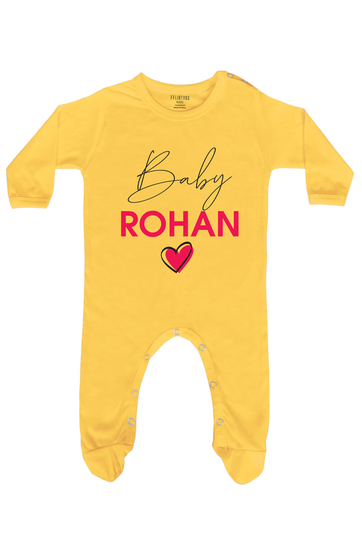 A Baby With Heart Baby Romper | Onesies w/ Custom Name