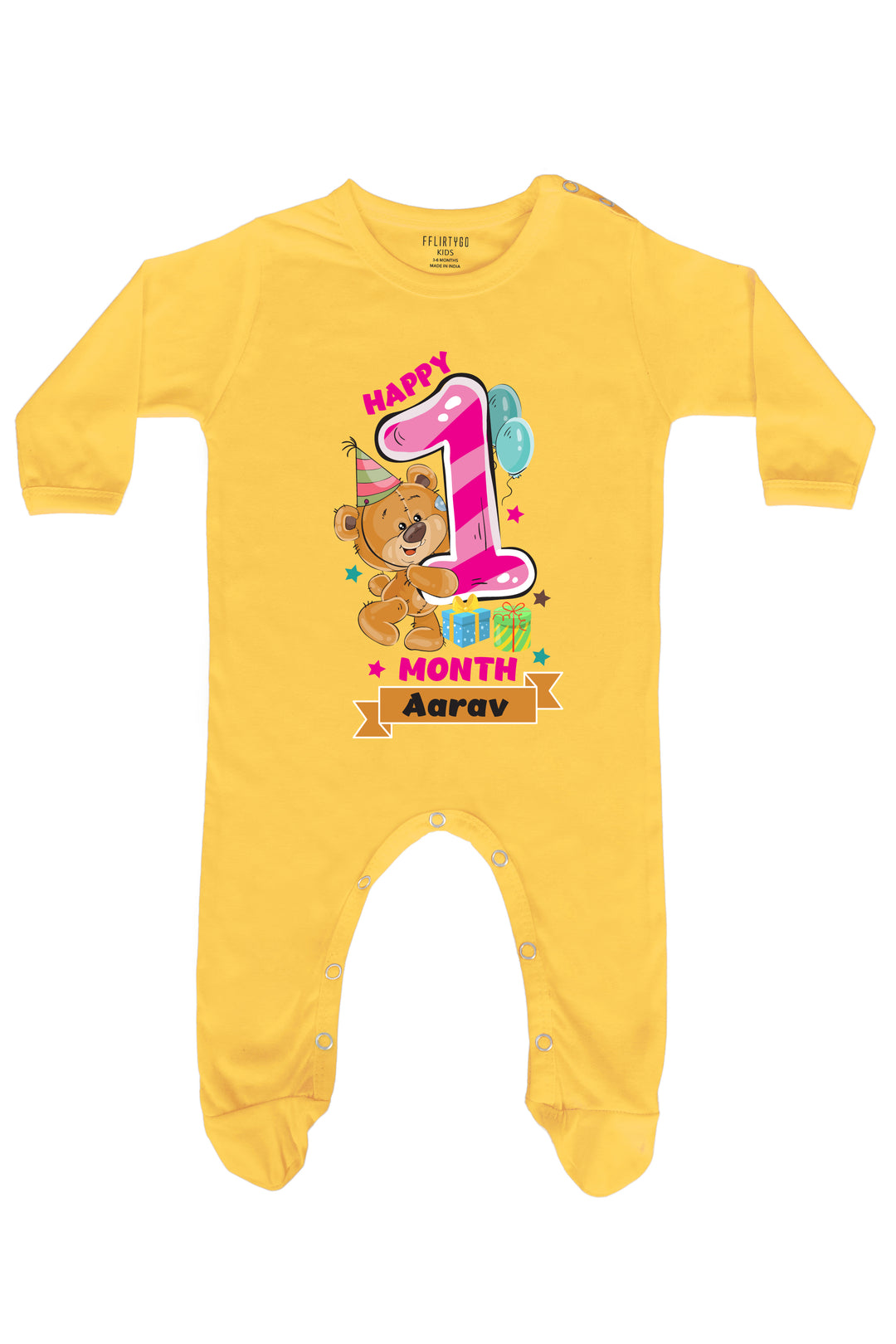 Experience the charm of our onesies and baby rompers at Fflirtygo. From adorable baby rompers to unisex newborn onesies, explore our collection. Discover yellow newborn romper options and stylish jumpsuits for infants. Capture monthly milestones with our cute new born babysuits