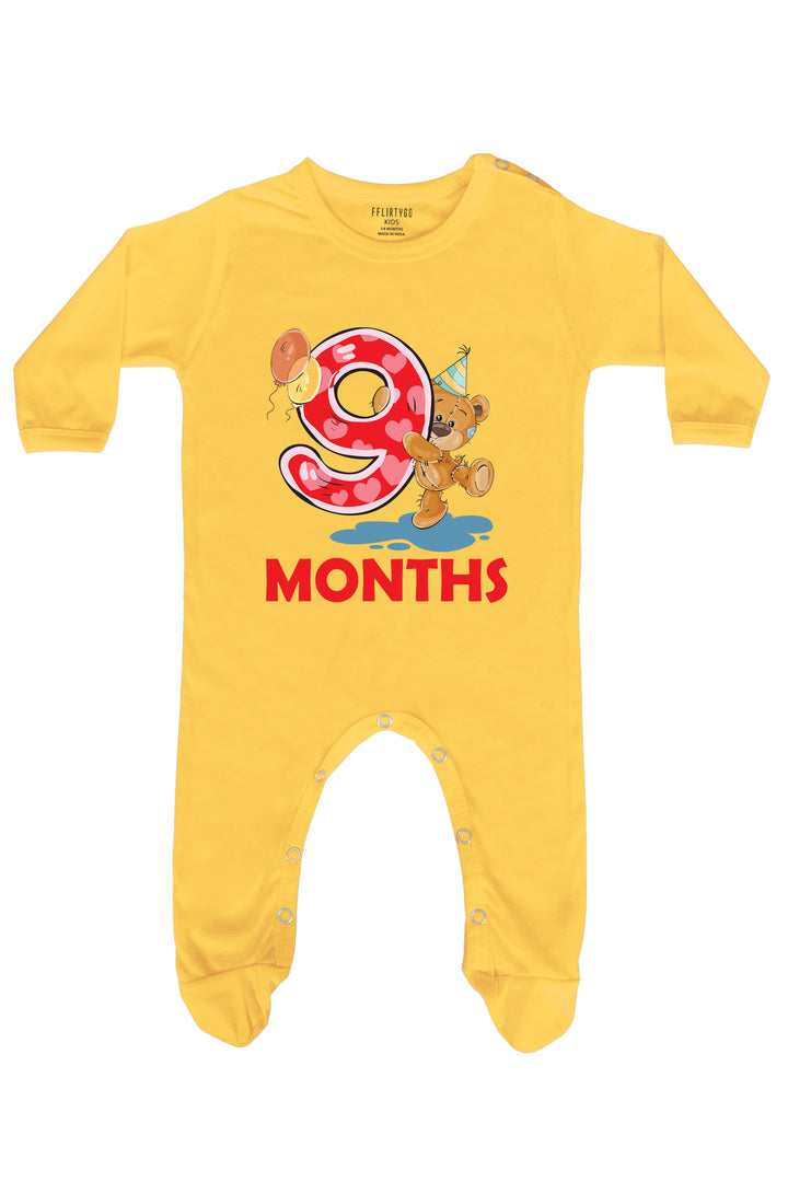 Nine Months Milestone Baby Romper | Onesies